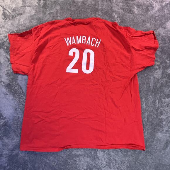 Team USA Shirt Mens 3XL Red Soccer Abby Wambach 20 USWNT Olympics Gildan Cotton - Picture 4 of 10